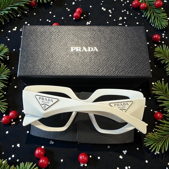 🔥 PRADA White Cat-Eye Sunglasses - Picture 9 of 16